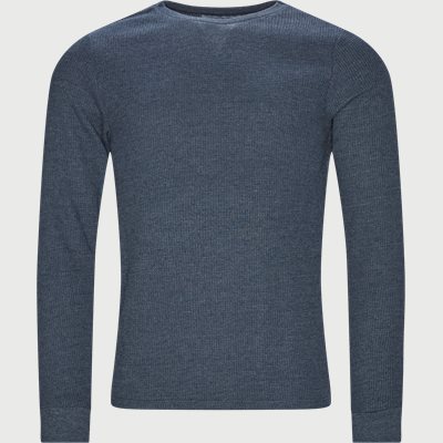 Poseidon Waffel Sweatshirt Regular fit | Poseidon Waffel Sweatshirt | Denim
